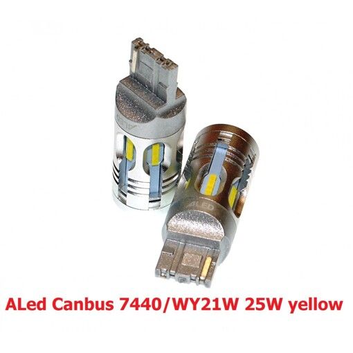 Лампа повторювача поворотів LED ALed Canbus 7440 (WY21W) 25W Yellow (2шт.)