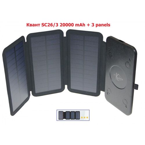 УМБ PowerBank Квант SC26/3 20000 mAh + 3 panels