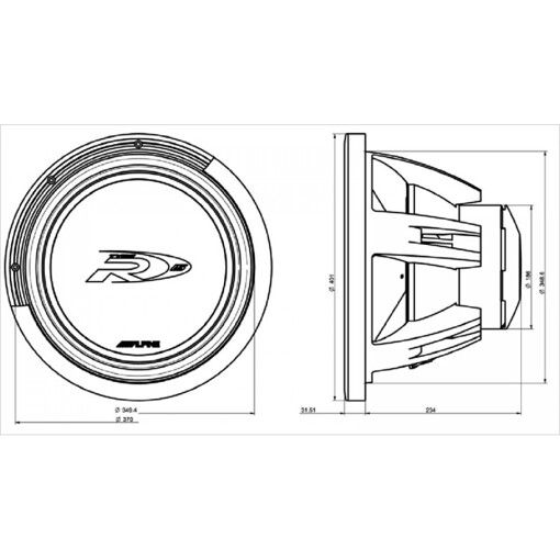Сабвуфер Alpine SWR-1542D
