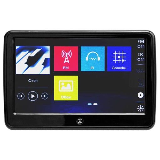 Накладний монітор на підголівник TECTOS HD101TS black