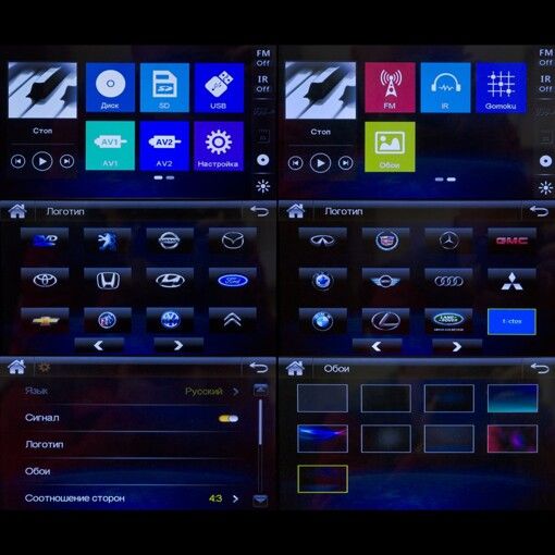 Накладний монітор на підголівник TECTOS HD101TS