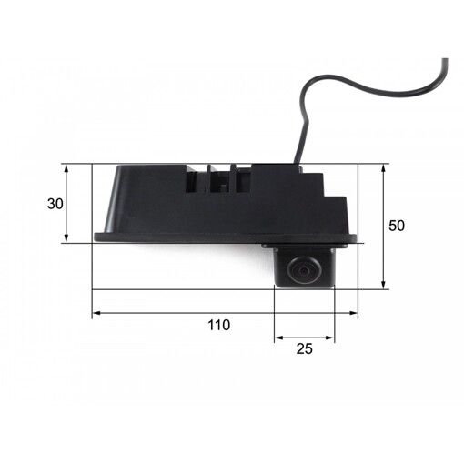 Камера заднего вида Falcon TG03HCCD (Audi A6 2009-11,Q7 2011-13,  A3 2011-12)