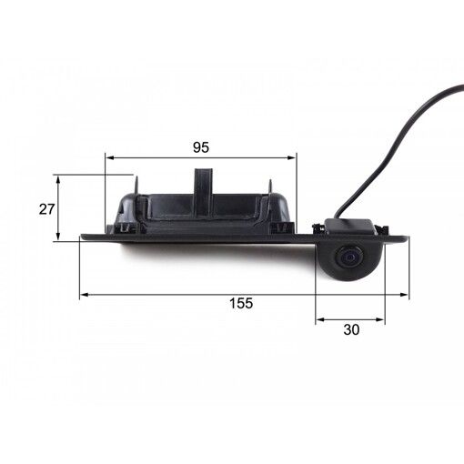 Камера заднього виду Falcon TG07HCCD (BMW 5'11-'12, 3'12, X3'12)