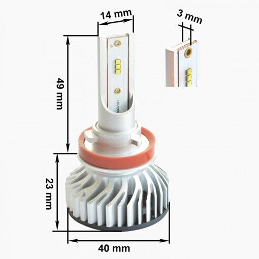 Світлодіодні лампи Prime-X Z H11-Н8 5000К (2 шт.)