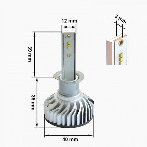 Лампи світлодіодні Prime-X Z H1 5000К