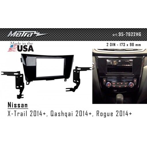 Рамка перехідна Metra 95-7622HG Nissan Rogue 2014+