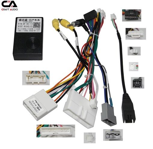 Рамка перехідна з проводкою CraftAudio NI-010N NISSAN Xtrail/Qashqai 22+ 10.1&quot;