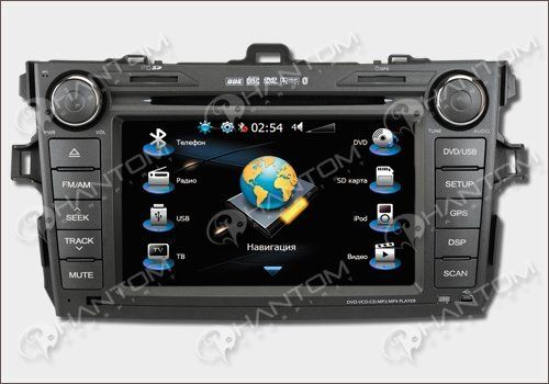 Штатна магнітола Phantom DVM-1733G x5 Toyota Corolla