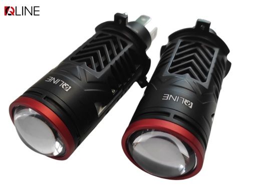 Лампы-линзы светодиодные Qline Alpha H4 Projector МАХ  6000K (2шт)