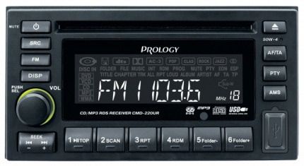 2-DIN CD/MP3-ресивер Prology CMD-220UR