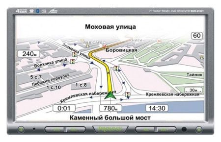 2-DIN DVD Монитор Prology MDN-2740T green (Навител)