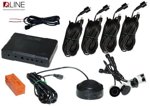 Парктронік Qline ParkSense Easy 4 чорний