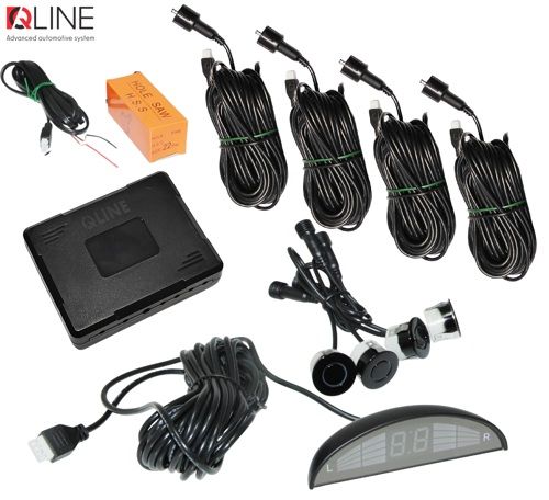 Парктронік Qline ParkSense Smart 4 чорний