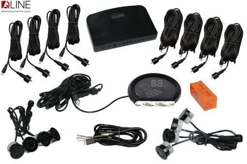 Парктронік Qline ParkSense Style 8 чорний