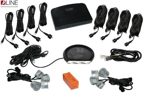 Парктронік Qline ParkSense Style 8 сірий