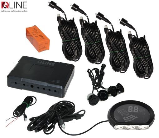 Парктроник Qline ParkSense Style 4 черный