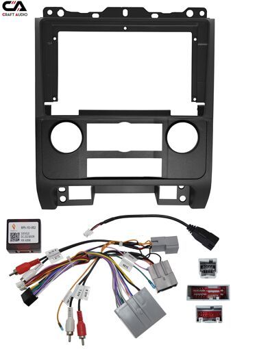 Рамка перехідна CraftAudio FO-012N FORD ESCAPE 2007-2012 Black + проводка 9&quot;