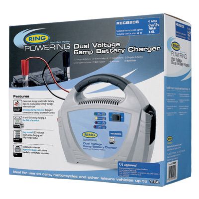 Зарядное устройство Ring RECB206 6/12В, 6А