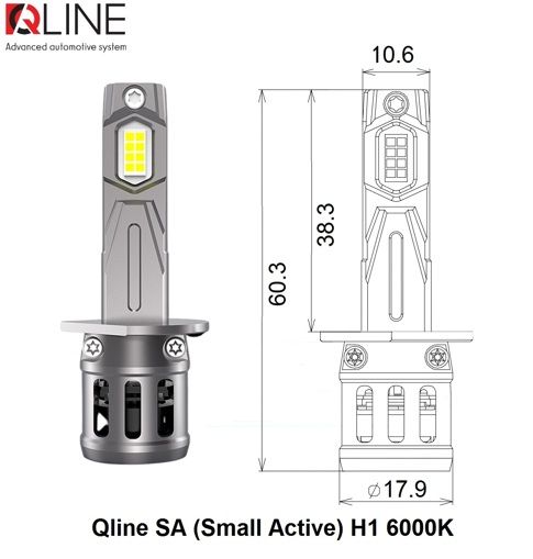 Лампы светодиодные Qline SA (Small Active) H1 6000K (2шт)