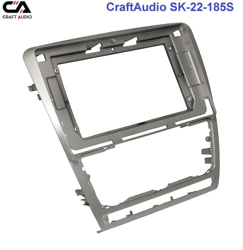 Рамка перехідна CraftAudio SK-22-185S SKODA Octavia 2008-2013 silver 10&quot;