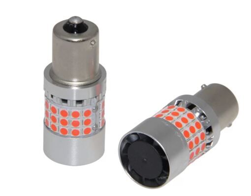 Габарити LED 1156 (P21W) Red CANBUS BA15S (2шт)