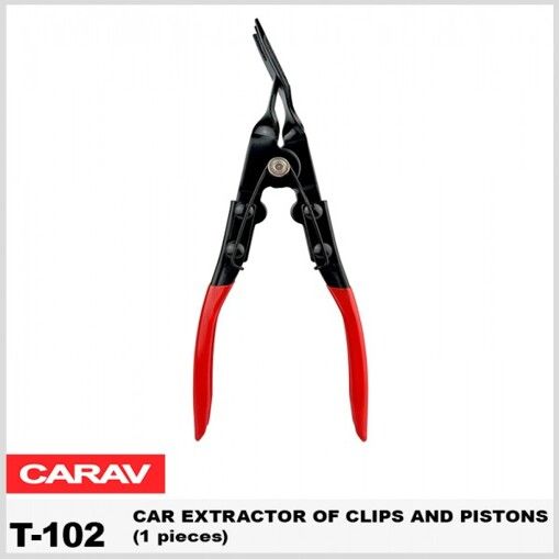 Инструмент для снятия клипс и пистонов Carav T-102