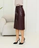 Жіноча спідниця олівець з еко-шкіри великі розміри і норма (44-56) - 34