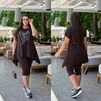 Жіночий літній костюм туніка+бриджі розміри 50-64 - 2