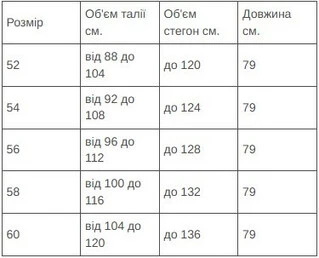 Елегантна тепла спідниця великі розміри (р.52-60)