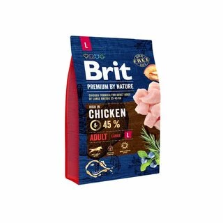 Brit Premium Dog Adult L Сухий корм з куркою для дорослих собак великих порід