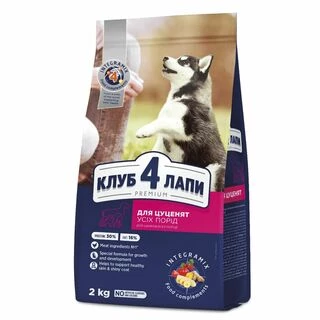 Клуб 4 Лапи Puppies All Breeds - сухий корм з куркою для цуценят всіх порід до 12 місяців