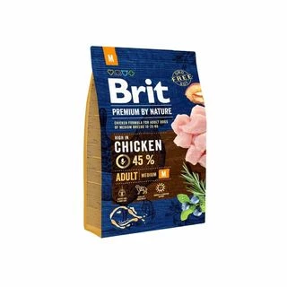 Brit Premium Dog Adult M Сухий корм з куркою для дорослих собак середніх порід