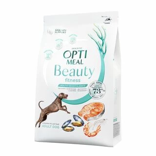Optimeal Beauty Fitness Healthy Weight &amp; Joints - беззерновий сухий корм з морепродуктами для підтримки загального фізичного стану у дорослих собак усіх порід