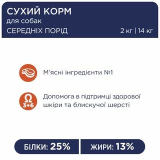 Клуб 4 Лапи Adult Medium Breeds - cухий корм для дорослих собак середніх порід