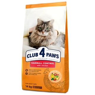 Клуб 4 Лапи Adult Cats Hairball Control - сухий корм з ефектом виведення шерсті з травного тракту у котів