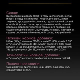 Purina Pro Plan Puppy Medium Sensitive Skin OptiDerma Salmon Сухий корм з лососем для цуценят середніх порід із чутливою шкірою