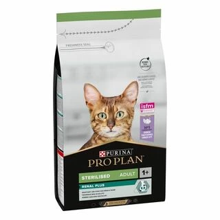 Purina Pro Plan Cat Adult Sterilised Renal Plus Turkey Сухой корм для дорослих котів після стерилізації з індичкою