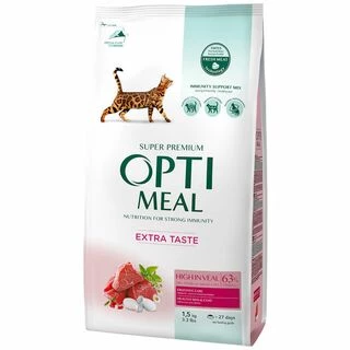 Optimeal Adult Cat High in Veal - сухий корм з високим вмістом телятини для дорослих котів