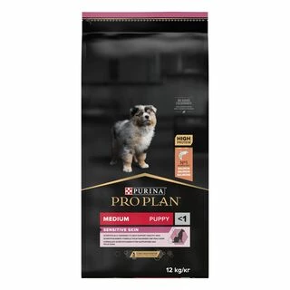 Purina Pro Plan Puppy Medium Sensitive Skin OptiDerma Salmon Сухий корм з лососем для цуценят середніх порід із чутливою шкірою