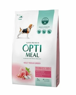 Optimeal Adult Dogs Medium - сухий корм з індичкою для доросих собак середніх порід