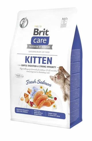 Brit Care Cat GF Kitten Gentle Digestion Strong Immunity Сухий корм з лососем для кошенят