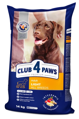 Клуб 4 Лапи Adult All Breeds Light - сухий корм для дорослих собак схильних до ожиріння (контроль ваги)