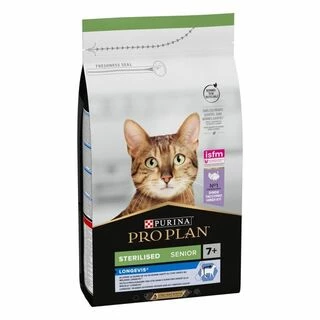 Purina Pro Plan Cat Sterilised Senior Longevis Turkey Сухий корм для котів від 7 років після стерилізації з індичкою