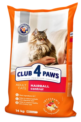 Клуб 4 Лапи Adult Cats Hairball Control - сухий корм з ефектом виведення шерсті з травного тракту у котів