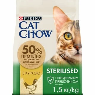 Cat Chow Special Care Sterelized Сухий корм з куркою для кастрованих котів і стерилізованих кішок