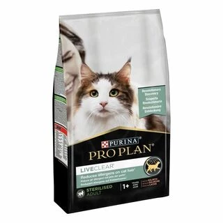 Purina Pro Plan LiveClear Sterilised Salmon Сухий корм для дорослих котів для зменшення алергенів на шерсті та після стерилізації, з лососем