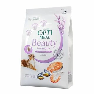 Optimeal Beauty Harmony Mild Calming Effect - сухий корм з морепродуктів для дорослих собак усіх порід з заспокійливими властивостями