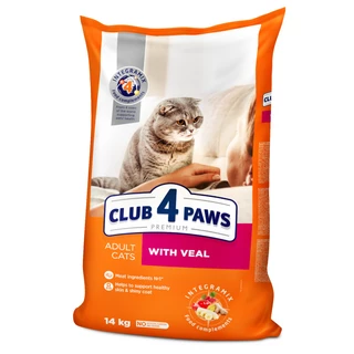 Клуб 4 Лапи Adult Cats Veal - сухий корм з телятиною для дорослих котів