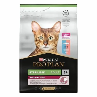 Purina Pro Plan Cat Adult Sterilised Savoury Duo Сod &amp; Тrout Сухий корм для дорослих котів після стерилізації з тріскою та фореллю