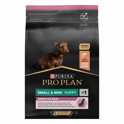 Purina Pro Plan Small&amp;Mini Puppy Sensitive Skin Salmon Сухий корм з лососем для цуценят малих порід із чутливою шкірою